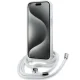 Karl Lagerfeld dėklas iPhone 15 / 14 / 13 Crossbody IML Karl Head MagSafe, skaidrus
