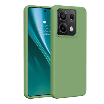 Etteri Silicone Case dėklas Xiaomi Redmi Note 13 Pro 5G, Šviesiai žalias