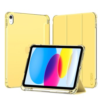 Dėklas Tech-Protect SC Pen Hybrid iPad 10 (2022), geltonas / skaidrus