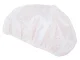 Reusable Shower Cap for Women, Waterproof Bath and Spa Hair Cap, Universal Fit, White