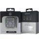 Mercedes AirPods 1 / 2 dėklas Large Star Pattern MEA28DPMGS, juodas