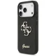 Guess Fixed Glitter Big 4G dėklas iPhone 17 Pro / 18 Pro, juodas