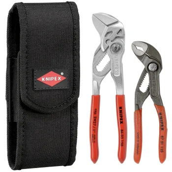 KNIPEX mini replių rinkinys diržo dėkle, 2 dalių (86 03 150, 87 01 125)
