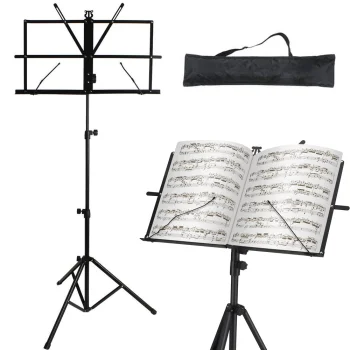 Sulankstomas natų stovas su krepšiu, 130 cm