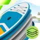 AquaPaddle Cruise SUP irklentė, 335x84x15 cm, 180 kg, oranžinė/žalia