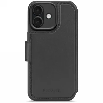 Decoded Leather Detachable Wallet MagSafe Phone Case Cover iPhone 17 - black