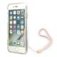 Guess dėklas iPhone SE 2022 / SE 2020 / 7 / 8 4G Print Strap, rožinis