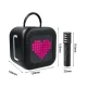 Nešiojama Bluetooth garso kolonėlė Blavec WS-09 Karaoke Fun, 10W su 2 mikrofonais ir ekranu, juoda