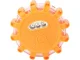 Powerful 360° LED warning light with magnet and hook, orange