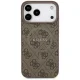Guess 4G Ring Classic Logo MagSafe dėklas iPhone 17 Pro Max, rudas