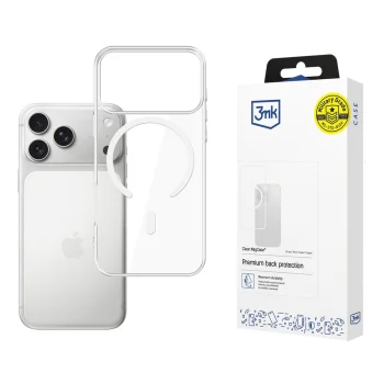 Dėklas 3mk Clear MagCase, skirtas Apple iPhone 17 Pro Max, skaidrus