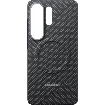 Samsung Galaxy S26 Ultra dėklas Carbon Magnet su MagSafe, pilkas