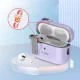 Tech-Protect Slim Hook dėklas Apple AirPods Pro 1 / 2 su karabinu, violetinis