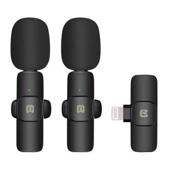 Belaidis prisegamas mikrofonas Puluz PU3150B Lightning