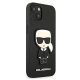 Karl Lagerfeld Saffiano Ikonik dėklas, skirtas iPhone 13 mini, juodas