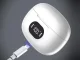 Belaidės Bluetooth į ausis įstatomos ausinės su LED dėklu, baltos