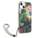 Dėklas Guess Flower Strap skirtas iPhone 13 mini, Mėlynas
