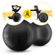 4FIZJO Peanut Air Ball Gymnastic Ball 45 x 90 cm, Black