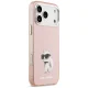 Karl Lagerfeld dėklas iPhone 17 Pro Max su MagSafe, rožinis