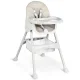 Ricokids Milo Baby High Chair with Tray, Grey