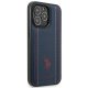 Apple iPhone 14 Pro Max 6.7\'\' US Polo Leather Stitch Case Cover (USHCP14XPFAV), Navy