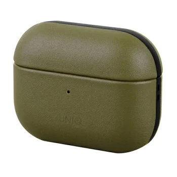 Uniq Terra natūralios odos dėklas AirPods Pro, alyvuogių spalvos