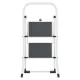 Sulankstomos pakopinės kopėčios Hailo K40, 3 pakopos, White / Black