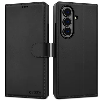 Atverčiamas dėklas Tech-Protect Wallet skirtas Samsung Galaxy Z Fold 8 Ultra, juodas