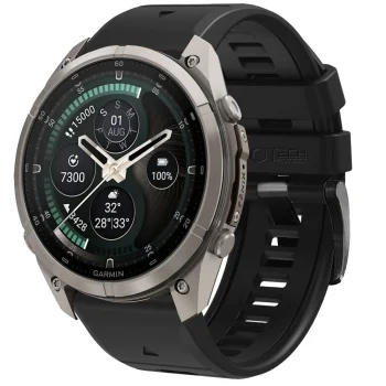 Tech-Protect silicone strap for Garmin Fenix 47 mm, black
