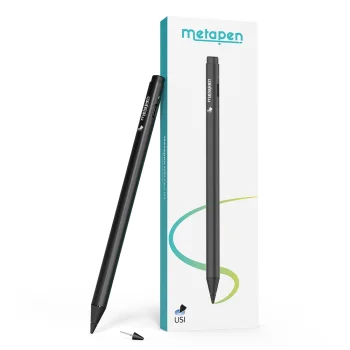 Planšetinio kompiuterio rašiklis Metapen Pen G1, 4096 lygiai, USB-C, juodas