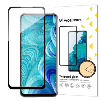 Apsauginis stiklas Wozinsky Full Glue telefonui Infinix Hot 11S NFC su rėmeliu, juodas