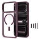 Tech-Protect Magmat Magsafe CC dėklas skirtas iPhone 17 Pro Max / 18 Pro Max, bordo