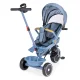 ECOTOYS 2-in-1 Tricycle Stroller with Rotating Seat, Blue