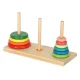 Wooden Educational Puzzle Toy, Tower of Hanoiwith Ring Pyramid