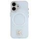 Karl Lagerfeld IML K Head Logo MagSafe dėklas, skirtas iPhone 17, skaidrus