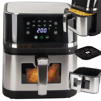 Skaitmeninė karšto oro gruzdintuvė Case 131949, 10L, 2400W, sidabrinė