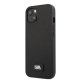 Karl Lagerfeld Saffiano Plaque dėklas skirtas iPhone 13 mini, Juodas