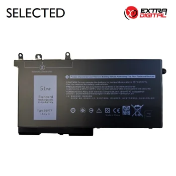 Extra Digital Notebook Battery for DELL D4CMT / 93FTF, 4100mAh, 47Wh