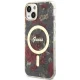 Guess Flower MagSafe dėklas iPhone 14 telefonui, žalias
