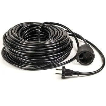 Elektrinis ilgintuvas 30 m, 1 lizdas, 2x1.0 mm², juodas