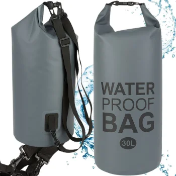 Waterproof Dry Bag / Backpack 30L, Grey