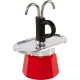 Moka kavinukas Bialetti Mini Express Tricolore Damier su 2 puodeliais, 90 ml
