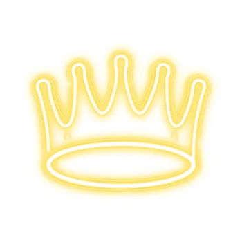 Crown LED Neon Sign Wall Decor Light Neolia NNE12, Warm White