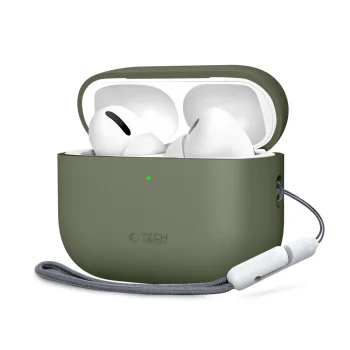 Tech-Protect Silicone silikoninis dėklas ausinėms AirPods Pro 3, žalias