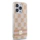 DKNY dėklas iPhone 15 Pro Max su MagSafe, Checkered Mono Pattern, juodas