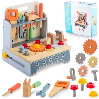 Ricokids RK-877 Wooden Workbench with Tools