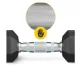 4Fizjo Steel HEX Dumbbell 1 x 2.5 kg, Black