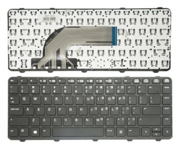 HP ProBook 430 G2, 440 G1, 445 G2, 640 G1 klaviatūra su rėmeliu, juoda