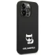 Karl Lagerfeld Silicone Choupette Body dėklas, skirtas iPhone 14 Pro Max, juodas