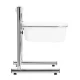 Pedicure Footbath with Adjustable Height Stand Chrome